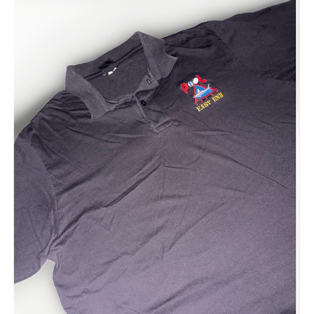Vintage 70s 80s Polo Embroidered Pool East End Shark Men's‎ XL Made In USA VTG